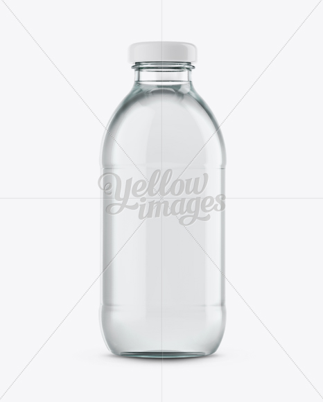 Download Glass Water Bottle Mockup in Bottle Mockups on Yellow Images Object Mockups