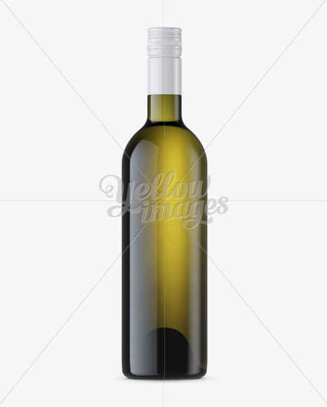 Download Antique Green Wine Bottle Mockup - Front View in Bottle ... Yellowimages Mockups