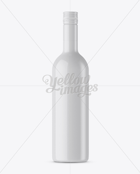 Download 137oz Glass Bottle With Shrink Band Mockup Yellowimages