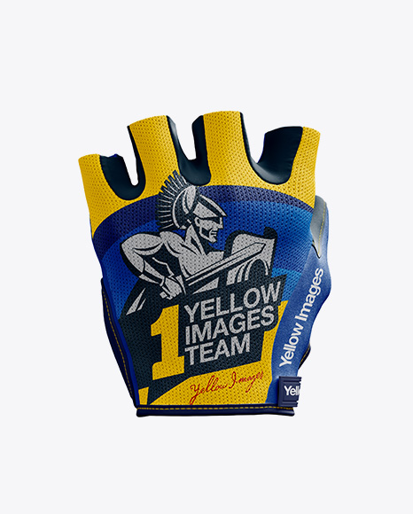 Cycling Glove Mockup - Front View and Backside View in ...