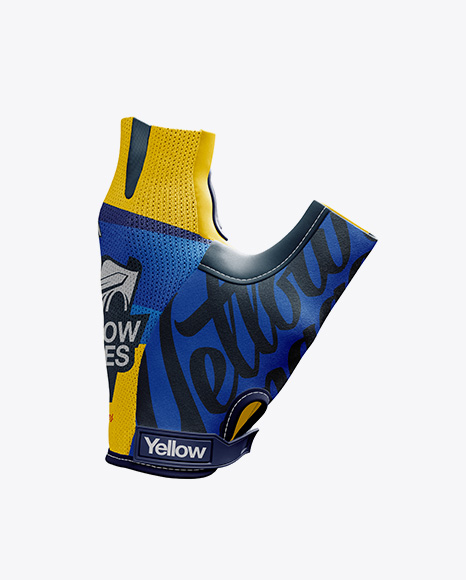 Cycling Glove PSD Mockup Side View