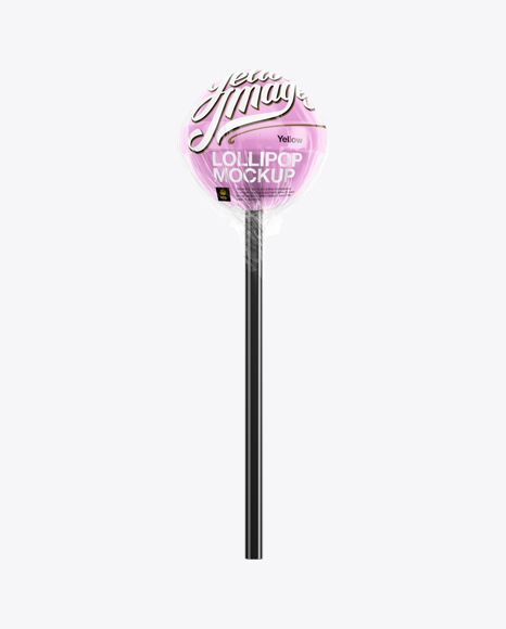 Download Ball Lollipop In Transparent Wrapper PSD Mockup - Free 100 ...