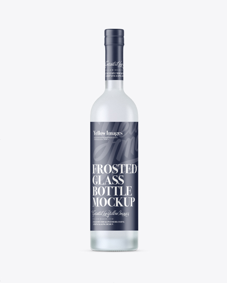 Frosted Glass Bordeaux Style Bottle Mockup Free Mockup Template Psd Format