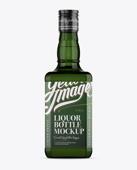 Green Glass Bottle with Dark Drink Mockup - Green Glass Bottle Mockup - 700ml Green Glass Liquor Bottle Mockup - Green Glass Beer Bottle Mockup - Square Green Glass Liquor Bottle Mockup - Dark Green Glass Bottle Mockup - Front View - Green Glass Whiskey Bottle Mockup - Front View - Dark Green Glass Bottle Mockup - Front View - Square Green Glass Bottle With Liquor Mockup Mockups Template