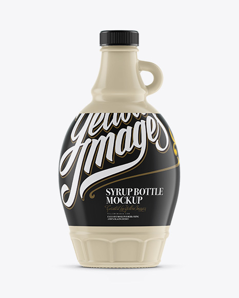 Download Ceramic Maple Syrup Bottle Mockup in Bottle Mockups on Yellow Images Object Mockups