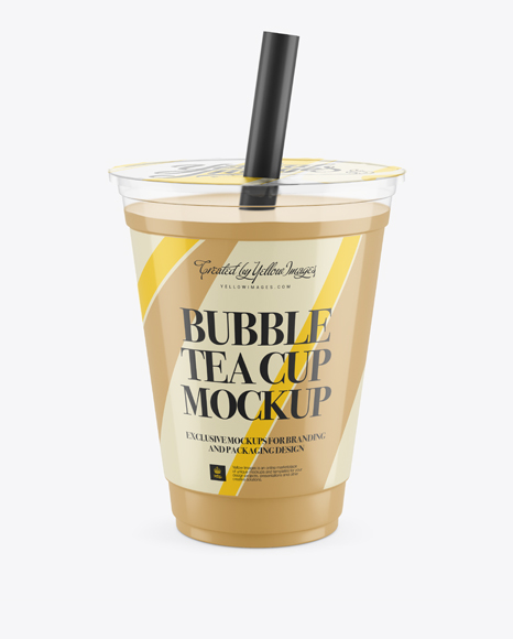 Download Free Bubble Tea Cup Mockup Packaging Mockups 3d Logo Mockups Free Download PSD Mockups.
