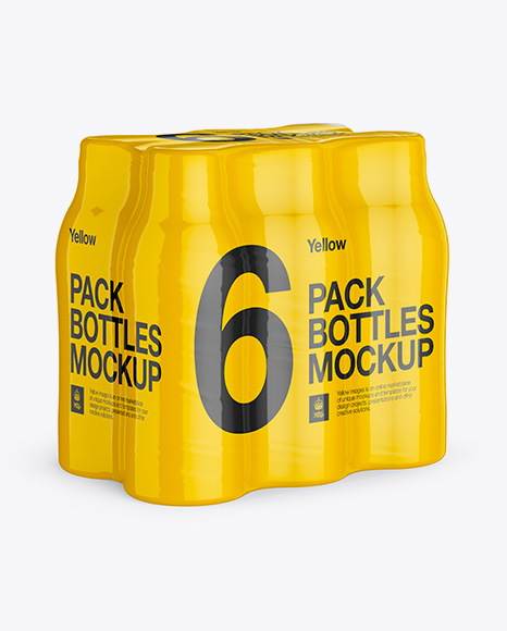 Download Free 6 Pack Plastic Bottles Mockup Free Premium Mockup And Download PSD Mockup Template