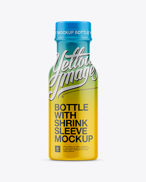 Download 250 Ml Juice Bottle In Shrink Sleeve Mockup Packaging Mockups 3d Logo Mockups Free Download PSD Mockup Templates