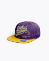 Download Snapback Cap with Sticker Mockup (Left Half Side View) in ...