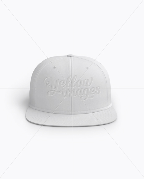 Download Snapback Cap Mockup (Front View) in Apparel Mockups on Yellow Images Object Mockups