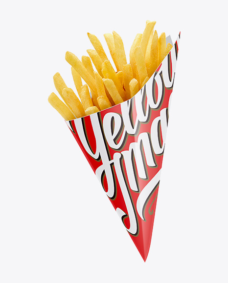 Download French Fries Carton Cone Psd Mockup 201 3d Photorealistic Logo Mockup Free Download Yellowimages Mockups