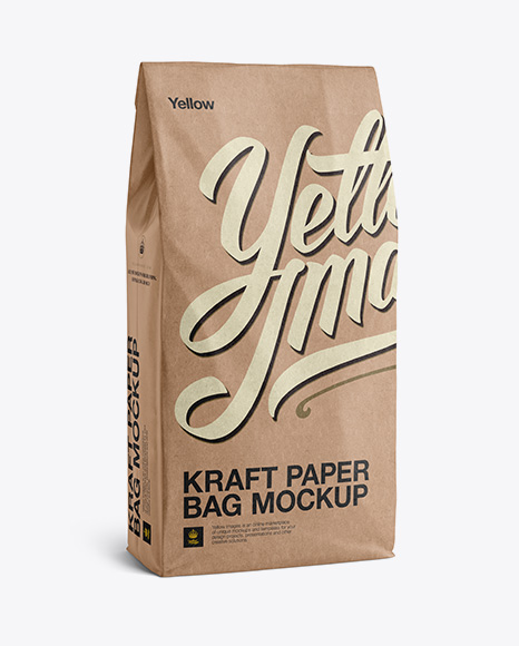 Download Kraft Paper Bag Mockup Halfside View Packaging Mockups Free Mockups Psd File Food PSD Mockup Templates