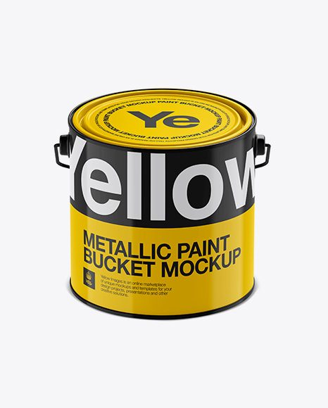 Download 3l Glossy Metallic Paint Bucket Mockup Front View High Angle Shot Packaging Mockups Best Free Packaging Psd Mockups Yellowimages Mockups