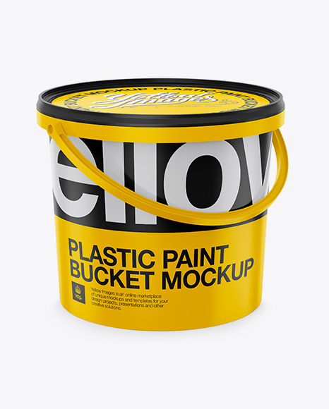 Download Plastic Bucket Mockup Halfside View High Angle Shot Packaging Mockups New Best Mockups PSD Mockup Templates