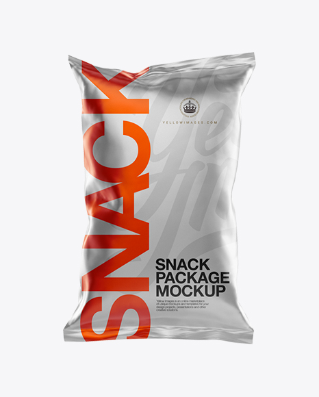 Download Snack Package Mockup in Flow-Pack Mockups on Yellow Images ...