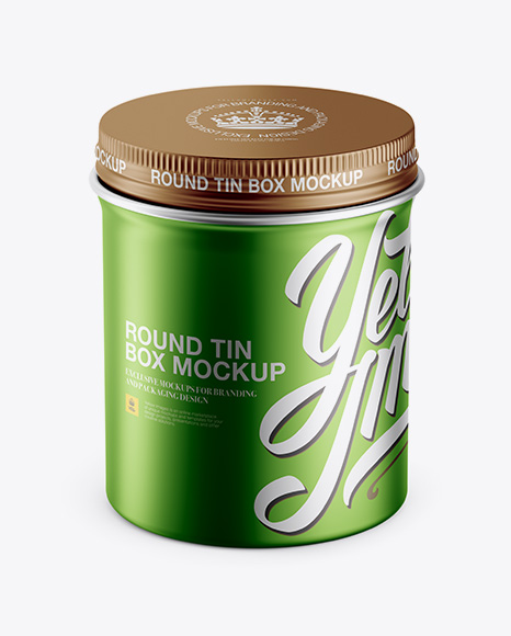 Download Free PSD Mockup Metallic Round Box Mockup - High-Angle Shot Object Mockups - Free Downloads ...