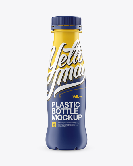 Download Plastic Bottle Mockup Front View 350 Ml Plastic Bottle In Shrink Sleeve Mockup 350 Ml Plastic Yellowimages Mockups