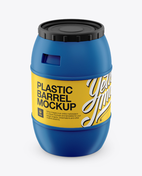 Download 100L Plastic Barrel Mockup - High-Angle Shot - Black Psd Square Book Mockup | All Free Mockups