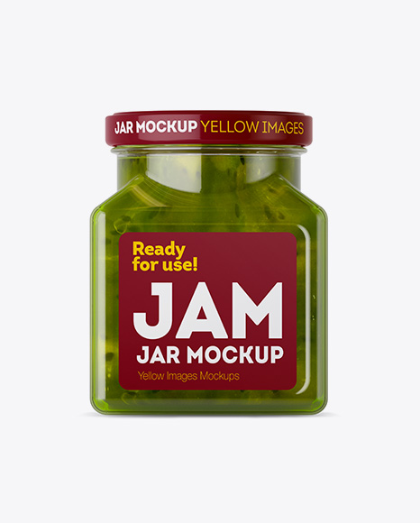 Download Glass Kiwi Jam Jar Mockup Packaging Mockups Download Psd Mockup Free Templates PSD Mockup Templates
