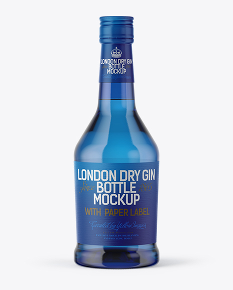 Download Blue Glass Gin Bottle Mockup - SVG Studio Free Download