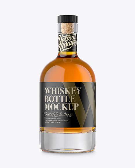 Download 750ml Nordic Bottle With Whiskey Psd Mockup Photoshop Template Yellowimages Mockups