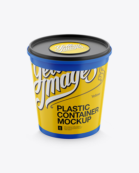 Matte Plastic Container Mockup Front View High Angle Shot Packaging Mockups Mockups Meaning In Urdu