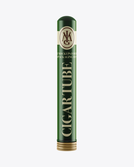 Download Matte Metallic Cigar Tube Mockup - Glossy Cigar Tube ... Yellowimages Mockups
