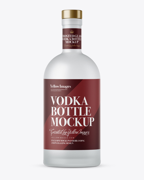 Download Download Frosted Glass Vodka Bottle Mockup Front View Object Mockups 3d Logo Mockups Free Download PSD Mockup Templates