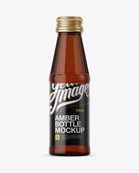 Download 100ml Amber Glass Bottle Mockup Packaging Mockups Mockups Design Logos PSD Mockup Templates