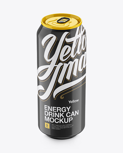 Download 500ml Aluminium Can With Glossy Finish Psd Mockup High Angle Shot Free Downloads 27115 Photoshop Psd Mockups Yellowimages Mockups