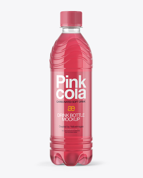 Download Pet Bottle With Pink Cola Mockup Packaging Mockups Mockup Design Concept Yellowimages Mockups