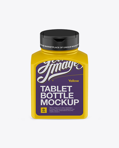 Download Download Plastic Pills Bottle Mockup Front View High Angle Shot Object Mockups Free Premium Photorealistic Psd Mock Ups For Branding Yellowimages Mockups