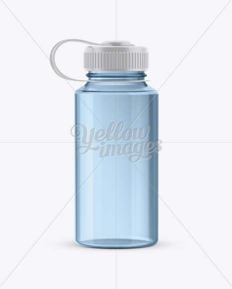 Download Blue Plastic Reusable Water Bottle Mockup in Bottle Mockups on Yellow Images Object Mockups