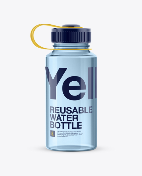 Download Free Blue Plastic Reusable Water Bottle Psd Mockup PSD Mockups.