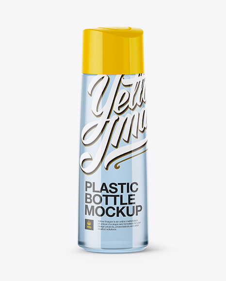 300ml Clear Plastic Bottle PSD Mockup