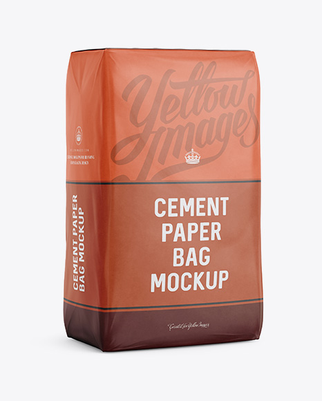 Download Free Cement Paper Bag Psd Mockup Halfside View PSD Mockups.