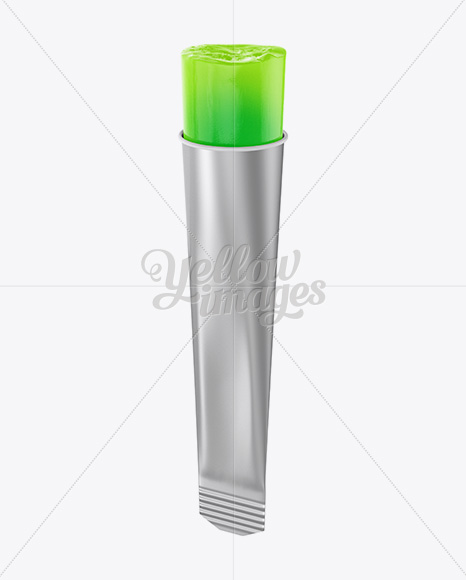 Download Ice Lolly Metallic Tube Mockup in Tube Mockups on Yellow Images Object Mockups