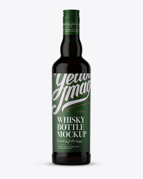 Download Dark Green Glass Bottle With Whisky Mockup Packaging Mockups Free Download Mockup And Font PSD Mockup Templates