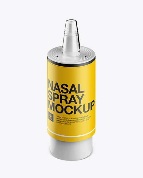 Download Nasal Spray Bottle With Button High Angle Mockup Packaging Mockups 3d Logo Mockups Free Download PSD Mockup Templates