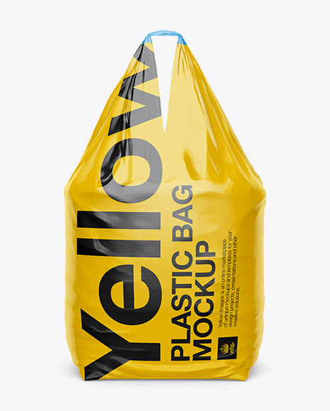 Download Free 1000kg Concrete Plastic Bag Psd Mockup Front View PSD Mockup Template