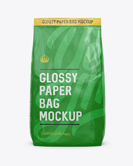 Download Download Glossy Paper Bag Mockup Front View Object Mockups Download Mockup Psd Templates PSD Mockup Templates