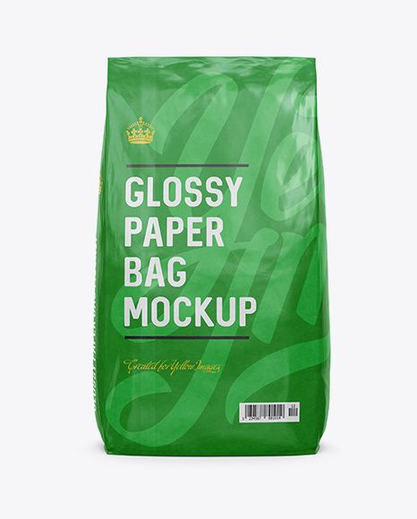 Download Free Mockups Glossy Paper Bag Mockup - Back View Object ...