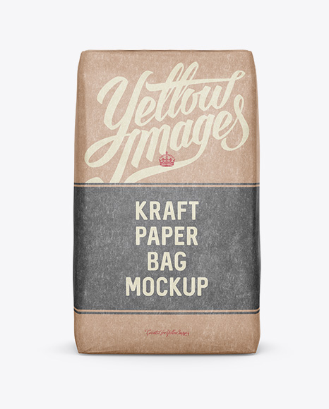 Download Kraft Paper Food Bag Mockup Kraft Paper Food Bag Mockup Kraft Paper Bag Mockup Halfside View Yellowimages Mockups