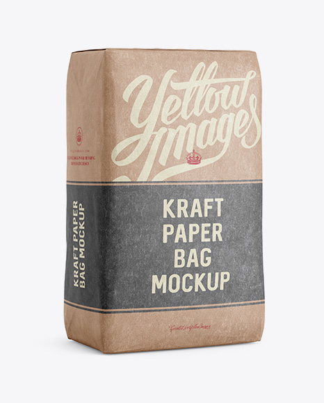 Kraft Paper Bag Mockup Halfside View App Mockup Design Psd All Free Mockups