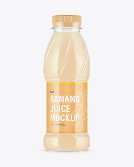 Download Free Plastic Bottle W Banana Juice Mockup Mockup Product Best Download Psd Mockup Design Bundle PSD Mockup Templates