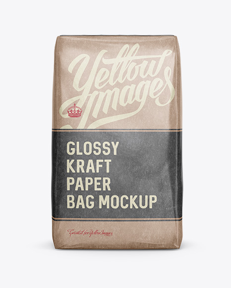 Download Glossy Kraft Paper Bag Psd Mockup Front View Mockup Psd 68199 Free Psd File Templates PSD Mockup Templates