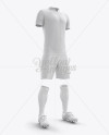 Download Men's Full Soccer Kit with V-Neck Shirt Mockup (Hero Shot ...