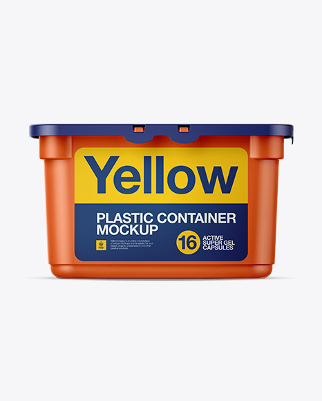 Download Plastic Container For Washing Capsules Front View Packaging Mockups Mockup Magazine Template Free Download PSD Mockup Templates