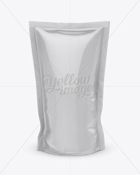 Download Glossy Stand Up Pouch Mockup - Front View in Pouch Mockups ... Yellowimages Mockups