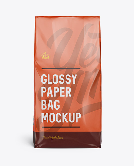 Download Free Psd Mockup Glossy Paper Bag Mockup Front View Object Mockups Free Psd Mockup Templates Packaging Yellowimages Mockups